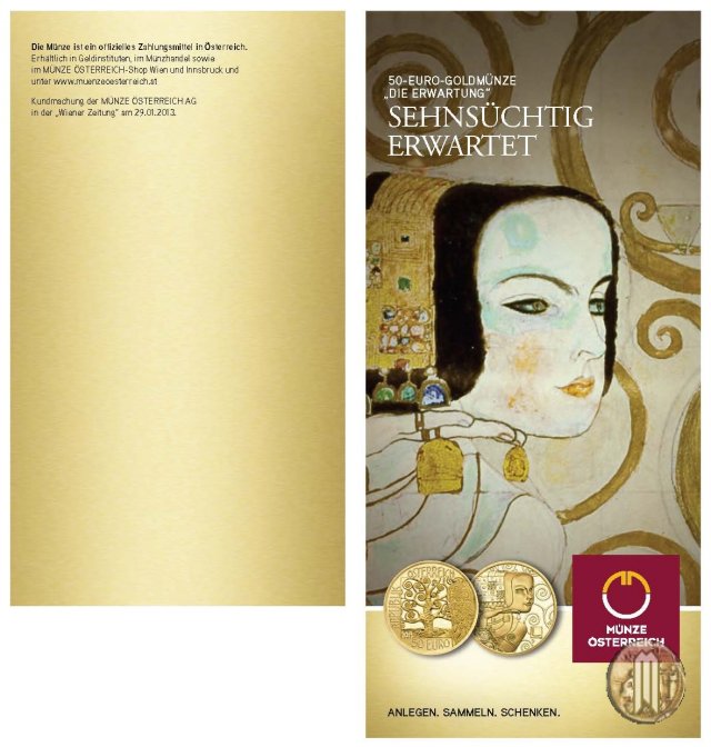 50 Euro 2013 Klimt e le sue donne - L'Aspettiva 2013 (Vienna)