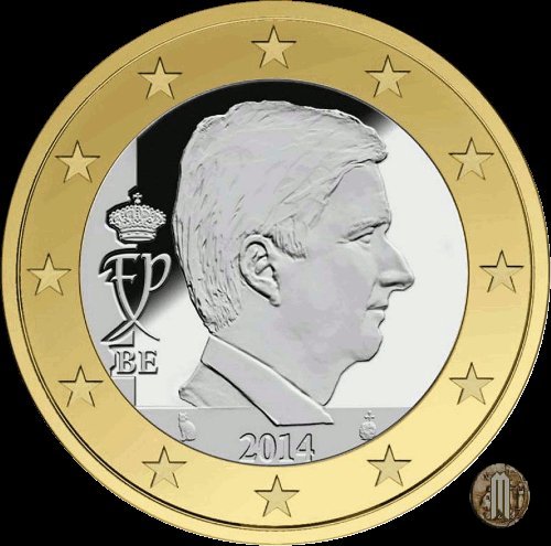 1 Euro Re Filippo 2014 (Bruxelles)