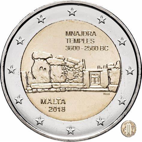 2 Euro 2018 - Templi di Mnajdra 2018 (Parigi)