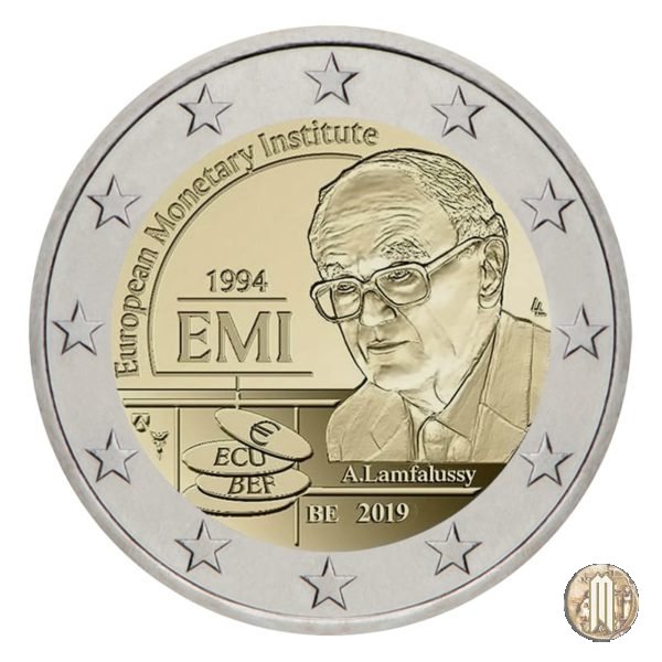 2 Euro 2019 25° anniversario Istituto Monetario Europeo IME 2019 (Utrecht)