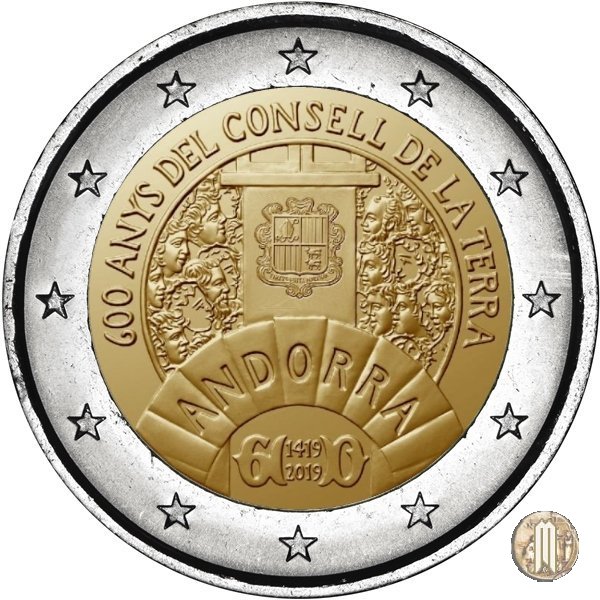2 Euro 2019 600° anniversario del Consiglio della Terra 2019 (Parigi)