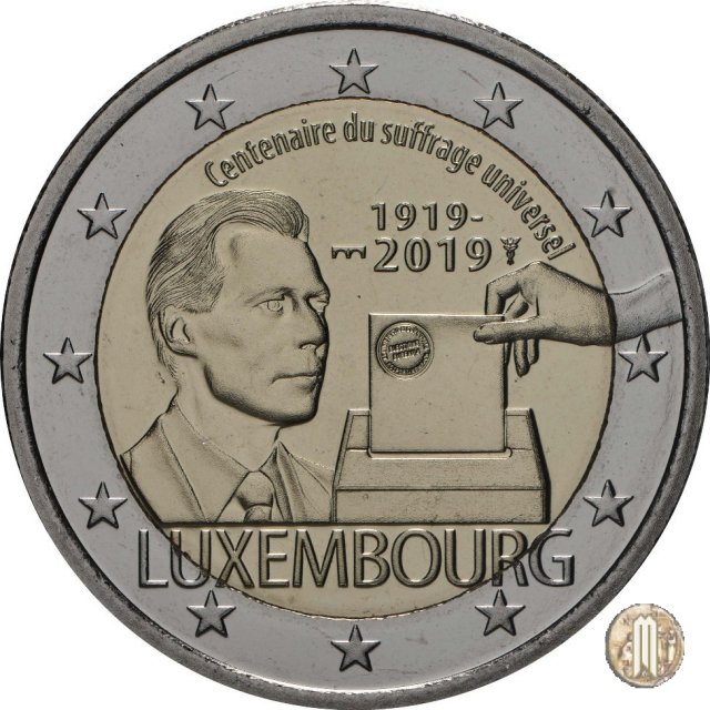 Lussemburgo - Centenario del suffragio universale 2019 (Utrecht)