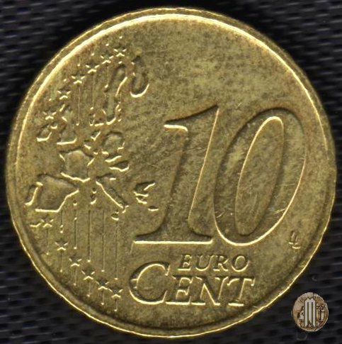 10 centesimi di Euro 2001 (Bruxelles)