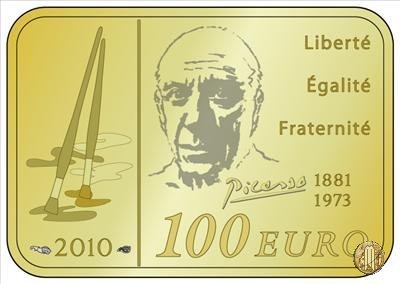 100 Euro 2010 Grandi Pittori - I moderni - Pablo Picasso 2010 (Parigi)