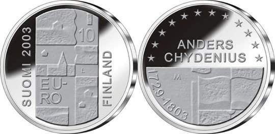 10 Euro 2003 Anders Chydenius 2003 (Vantaa)