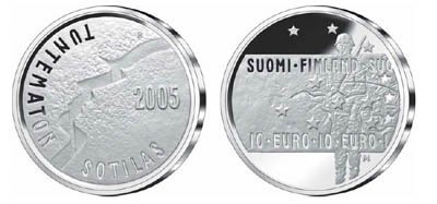 10 Euro 2005 Milite Ignoto e Arte Cinematografica 2005 (Vantaa)