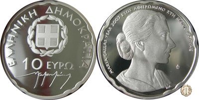 10 Euro 2007 30° anno morte Maria Callas 2007 (Halandri)