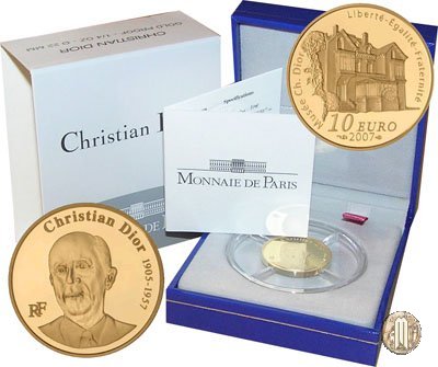 10 Euro 2007 50° Anniverario della Morte di Christian Dior 2007 (Parigi)