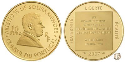 10 Euro 2007 Aristides de Sousa Mendes 2007 (Parigi)