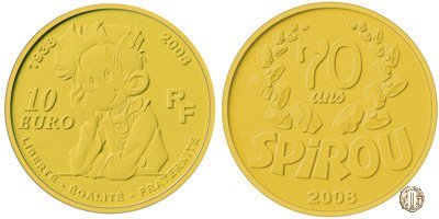 10 Euro 2008 70° anniversario di Spirou 2008 (Parigi)