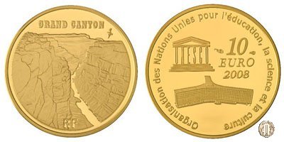 10 Euro 2008 UNESCO - Grand Canyon 2008 (Parigi)