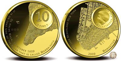 10 Euro 2009 400° Anniv. Olanda-Manhattan 2009 (Utrecht)