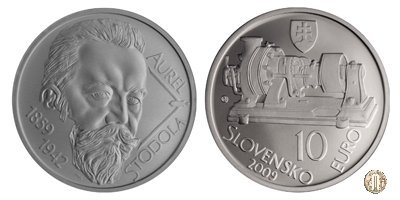 10 Euro 2009 Aurel Stodola - 150° Anniversario della nascita 2009 (Kremnica)