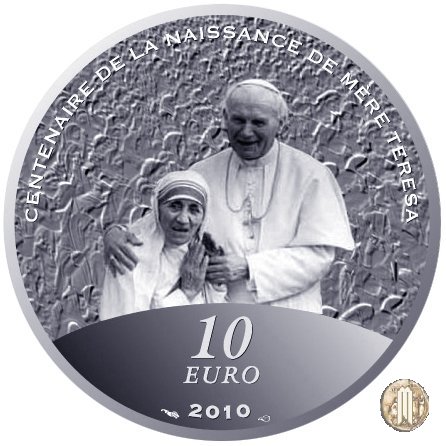 10 Euro 2010 Le Grandi Cause - Centenario della nascita di Madre Teresa 2010 (Parigi)