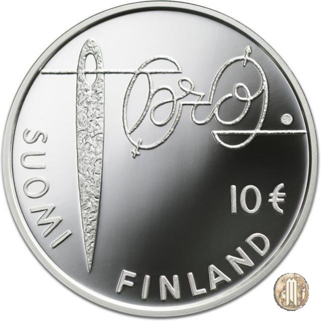 10 Euro 2010 Minna Canth e l'Uguaglianza 2010 (Vantaa)