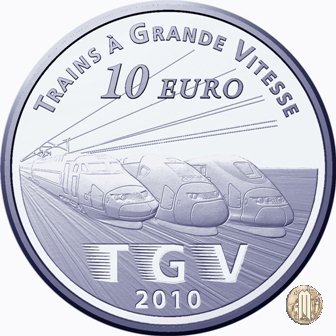 10 Euro 2010 Treni di Francia - Lille Europe e il TGV 2010 (Parigi)