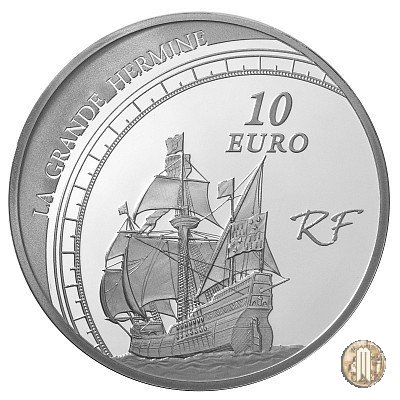 10 Euro 2011 Grandi esploratori - Jacques Cartier 2011 (Parigi)