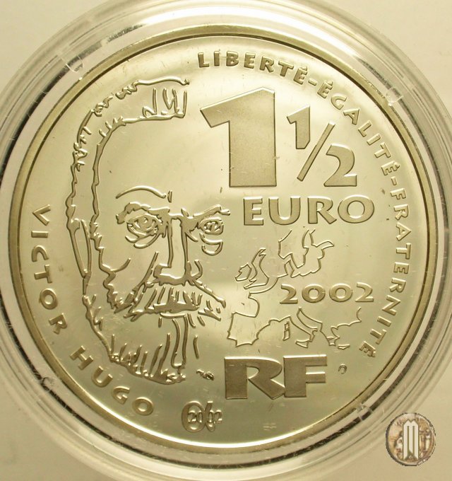 1 1/2 Euro 2002 Gavroche (Bicentenario della Nascita di Victor Hugo) 2002 (Parigi)