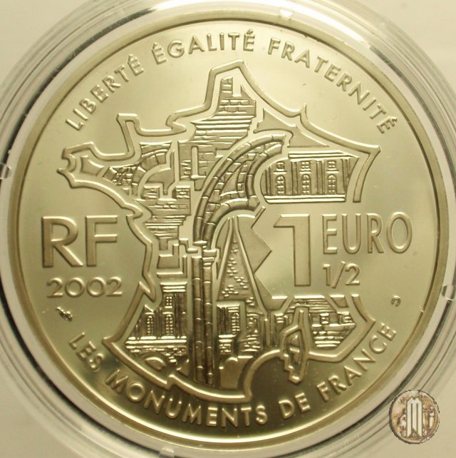 1 1/2 Euro 2002 Serie monumenti di Francia - Mont Saint-Michel 2002 (Parigi)