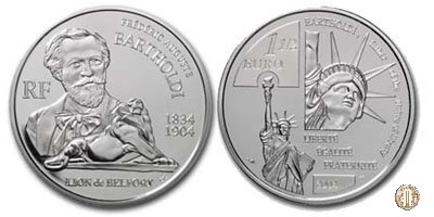 1 1/2 Euro 2004 100° Anniversario della morte di Frédéric Auguste Bartholdi 2004 (Parigi)