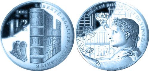 1 1/2 Euro 2004 Bicentenario dell'incoronazione di Napoleone I 2004 (Parigi)