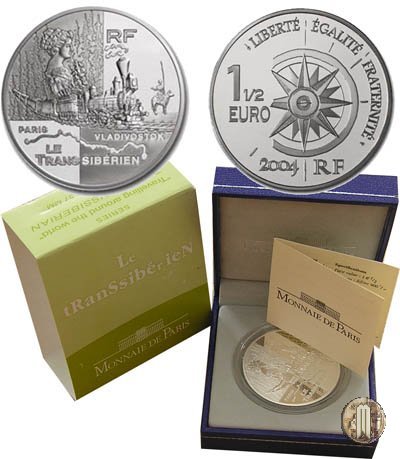 1 1/2 Euro 2004 Serie viaggi intorno al mondo - La Transiberiana 2004 (Parigi)