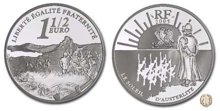 1 1/2 Euro 2005 Bicentenario della battaglia di Austerlitz 2005 (Parigi)