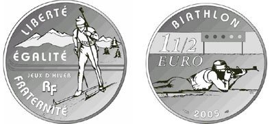 1 1/2 Euro 2005 XX Olimpiadi Invernali 2006 a Torino 2005 (Parigi)