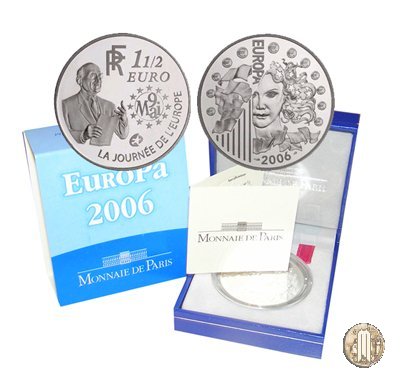 1 1/2 Euro 2006 Europa - 120e Anniversario della nascita di Robert Schuman 2006 (Parigi)