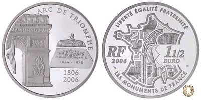 1 1/2 Euro 2006 Serie Monumenti di Francia - Arco di Trionfo 2006 (Parigi)