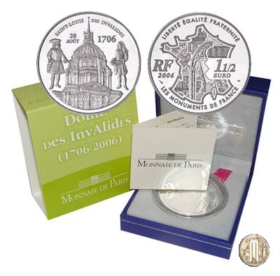 1 1/2 Euro 2006 Serie Monumenti di Francia - San Luigi degli Invalidi 2006 (Parigi)