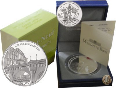 1 1/2 Euro 2007 Serie monumenti di Francia - 400 anni del Ponf-Neuf 2007 (Parigi)