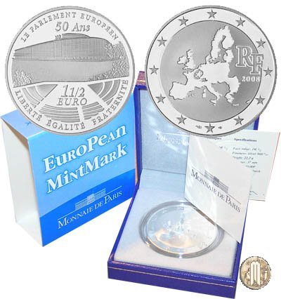 1 1/2 Euro 2008 50° Anniversario del Parlamento Europeo 2008 (Parigi)