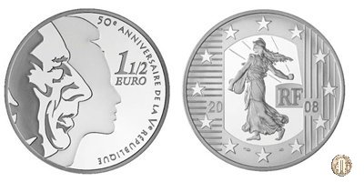 1 1/2 Euro 2008 La Seminatrice - 50° Anniversario della V Repubblica 2008 (Parigi)