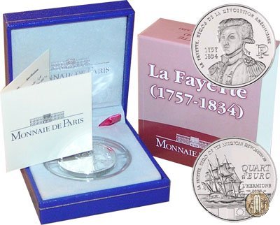 1/4 Euro 2007 250° anniversario della nascita del Marchese de La Fayette 2007 (Parigi)