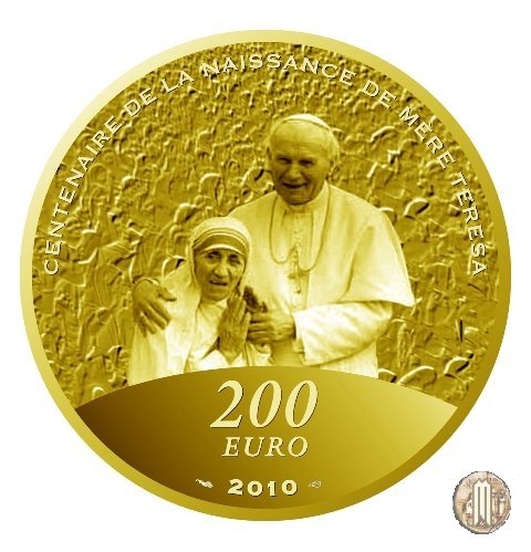 200 Euro 2010 Le Grandi Cause - Centenario della nascita di Madre Teresa 2010 (Parigi)