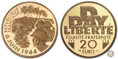 20 Euro 2004 60° Anniversario del 6 Giugno 1944 2004 (Parigi)