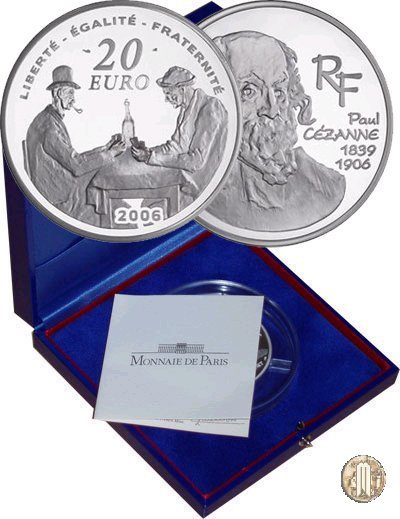 20 Euro 2006 100° Anniversario della morte di Paul Cézanne 2006 (Parigi)