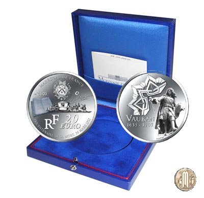 20 Euro 2007 300° Anniverario della Morte di Sèbastien le Prestre de Vauban 2007 (Parigi)