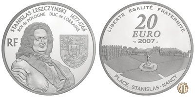 20 Euro 2007 330° Anniversario della nascita di Stanislaus Leszczynski 2007 (Parigi)