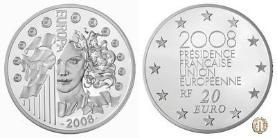 20 Euro 2008 Europa - Presidenza francese dell'Unione Europea 2008 (Parigi)