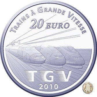 20 Euro 2010 Treni di Francia - Lille Europe e il TGV 2010 (Parigi)