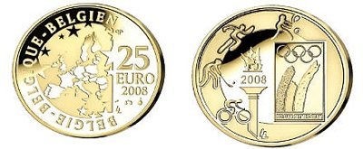 25 Euro 2008 Giochi Olimpici di Pechino 2008 (Bruxelles)