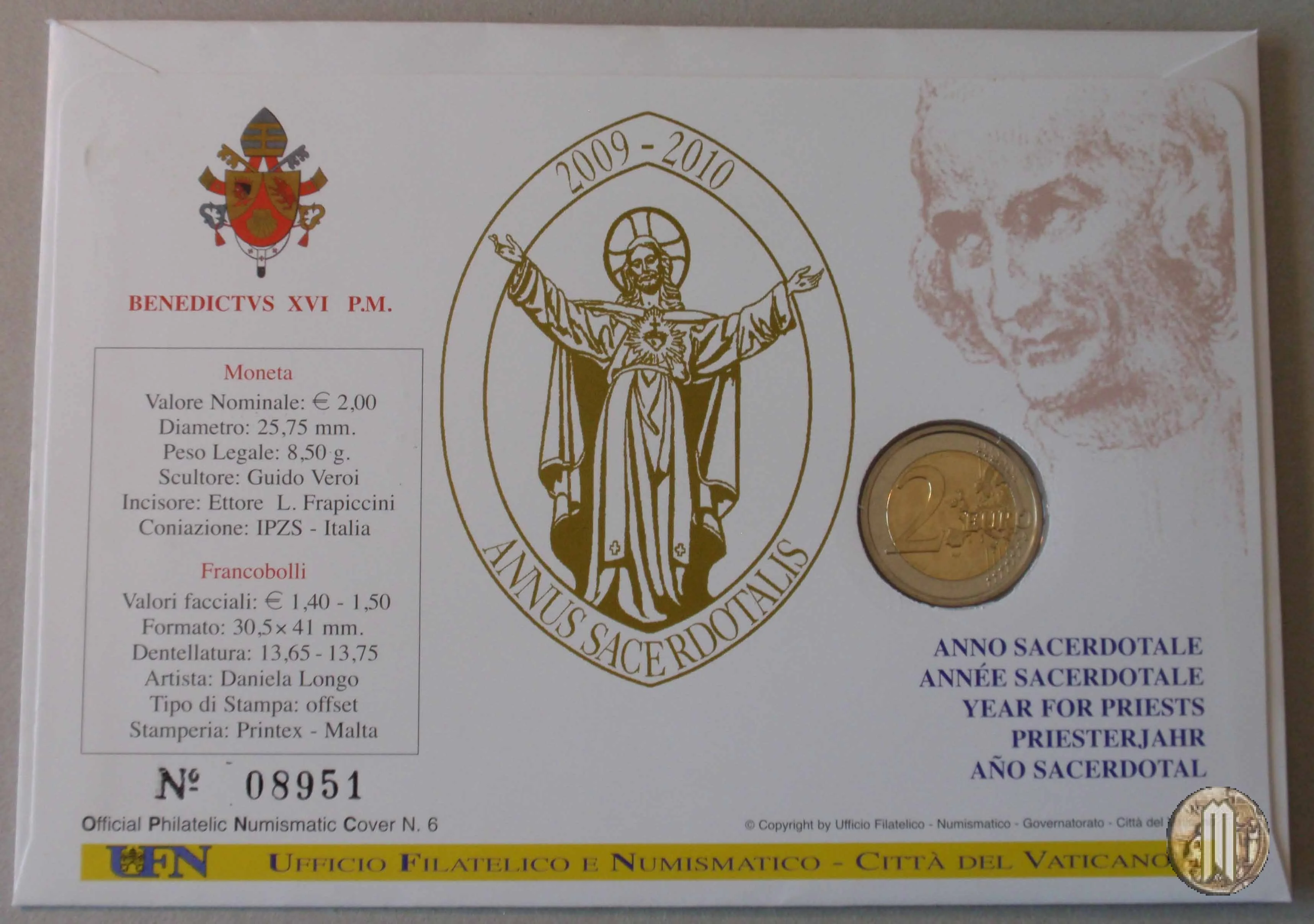 2 Euro 2010 Anno Sacerdotale 2010 (Roma)