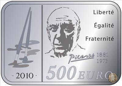 500 Euro 2010 Grandi Pittori - I moderni - Pablo Picasso 2010 (Parigi)