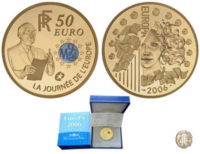 50 Euro 2006 Europa - 120e Anniversario della nascita di Robert Schuman 2006 (Parigi)