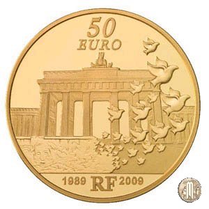 50 Euro 2009 Europa - 20° anniversario della caduta del muro di Berlino 2009 (Parigi)