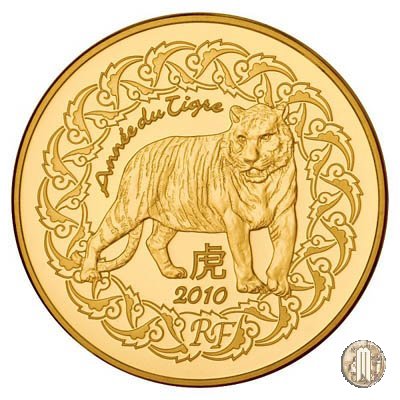 50 Euro 2010 Favole di La Fontaine - Anno della tigre 2010 (Parigi)