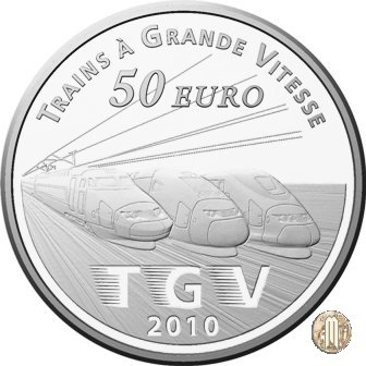 50 Euro 2010 Treni di Francia - Lille Europe e il TGV 2010 (Parigi)