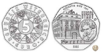 5 Euro 2005 Inno Europeo - Ludwig van Beethoven 2005 (Vienna)